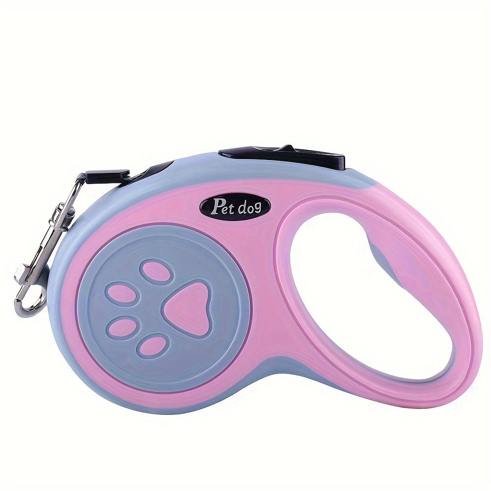 Retractable Dog Leash, Durable Nylon With One-Button Control, Great For Outdoor Walks & Travel With Small And Medium Pets