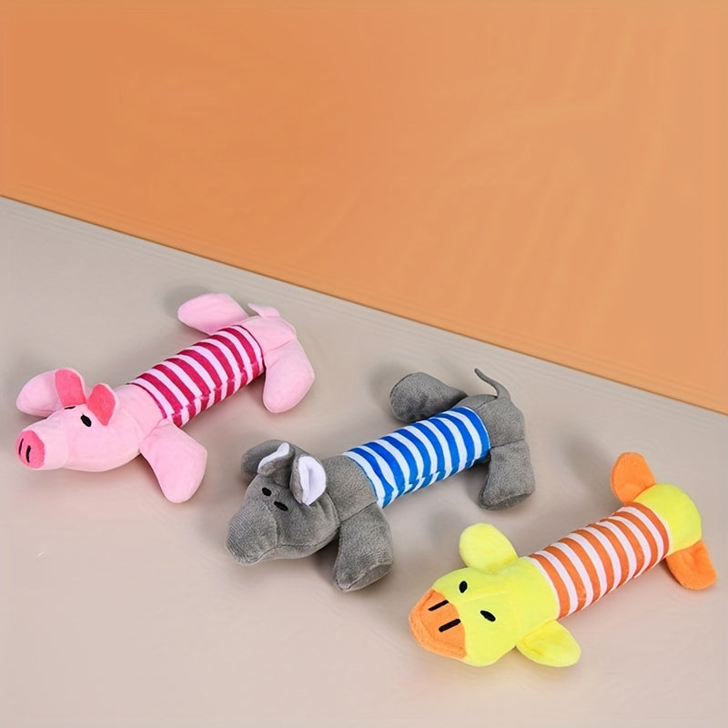 Pig Elephant Design Dog Toys Squeaky Dog Chew Durable Toys Interactive Pet Supplies For Aggressive Chewers