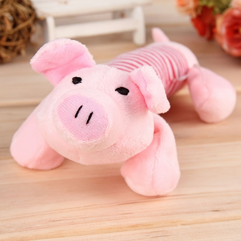 Pig Elephant Design Dog Toys Squeaky Dog Chew Durable Toys Interactive Pet Supplies For Aggressive Chewers