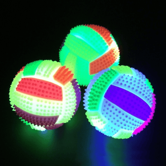 1pc LED Glowing Dog Chew Toy - Durable, Elastic Molar Ball with Checkered Pattern, Battery-Operated for Interactive Play, Safe for Medium Breeds, Dog Toys for Aggressive Chewers