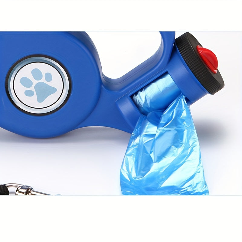 Pet Automatic Retractable Leash Dog Leash With Night Lighting Travel Pet Leash, 1pc Garbage Bag