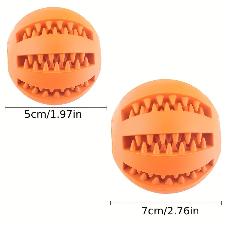 1PC Dog Ball Toys For Small Dogs Interactive Elasticity Puppy Chew Toy Tooth Cleaning Rubber Food Ball Toy Pet Stuff Accessories